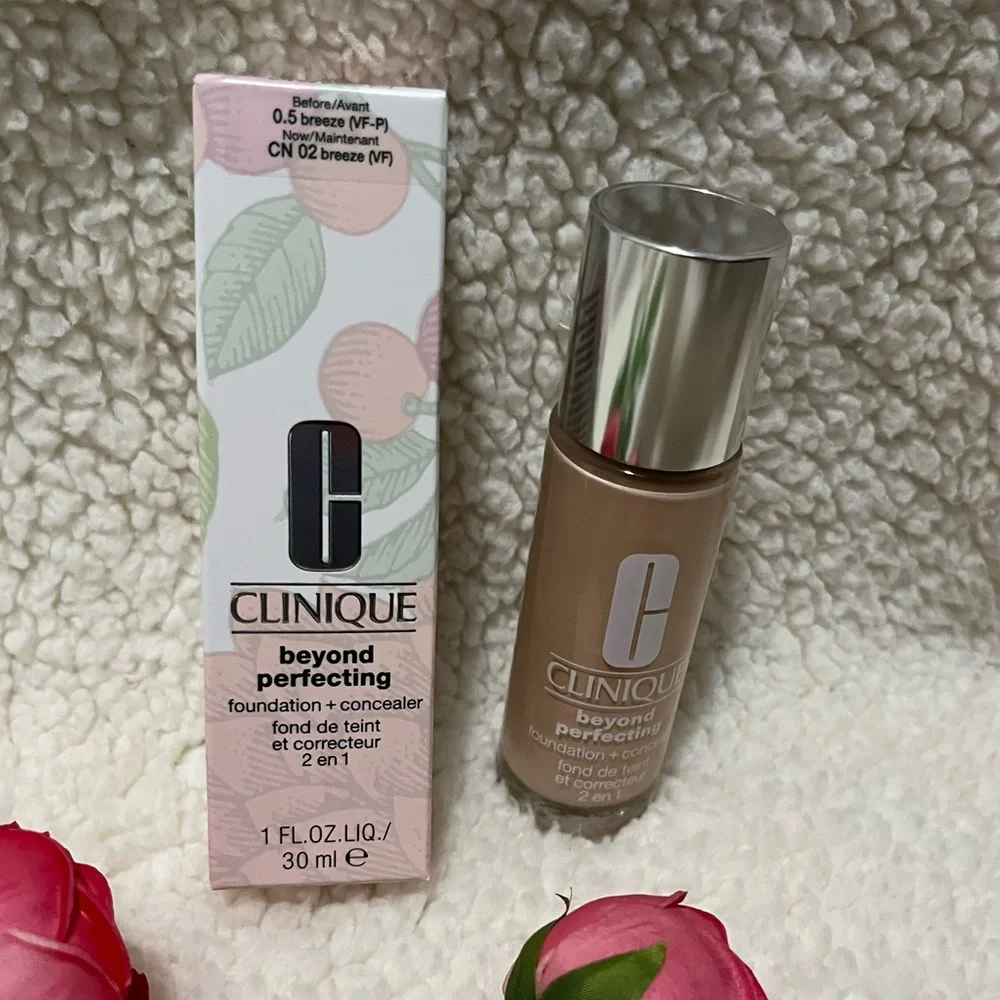 CLINIQUE BEYOND PERFECTING FOUNDATION AND CONCEALER IN #CN 02 BREEZE NWT! - Picture 1 of 2